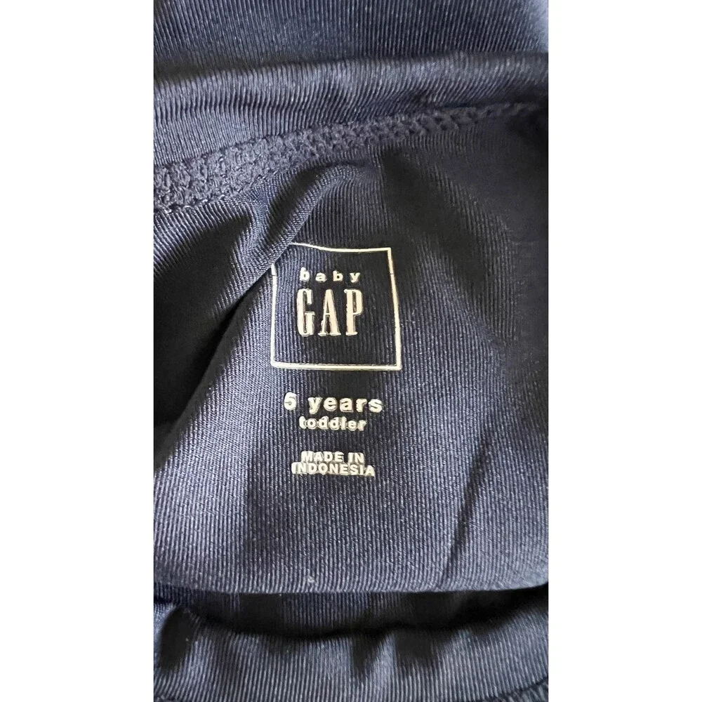 BabyGap Boys Long Sleeve Rash Guard Navy Blue Neon Sharks Swim Shirt Size 5T  5Y